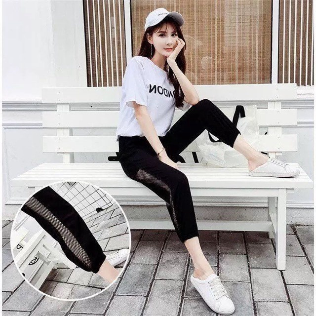 Quần đũi Phối Lưới Sườn Mát Mẻ Cho Mùa Hè Năng động Sldcq36 – Diepchi Fashion