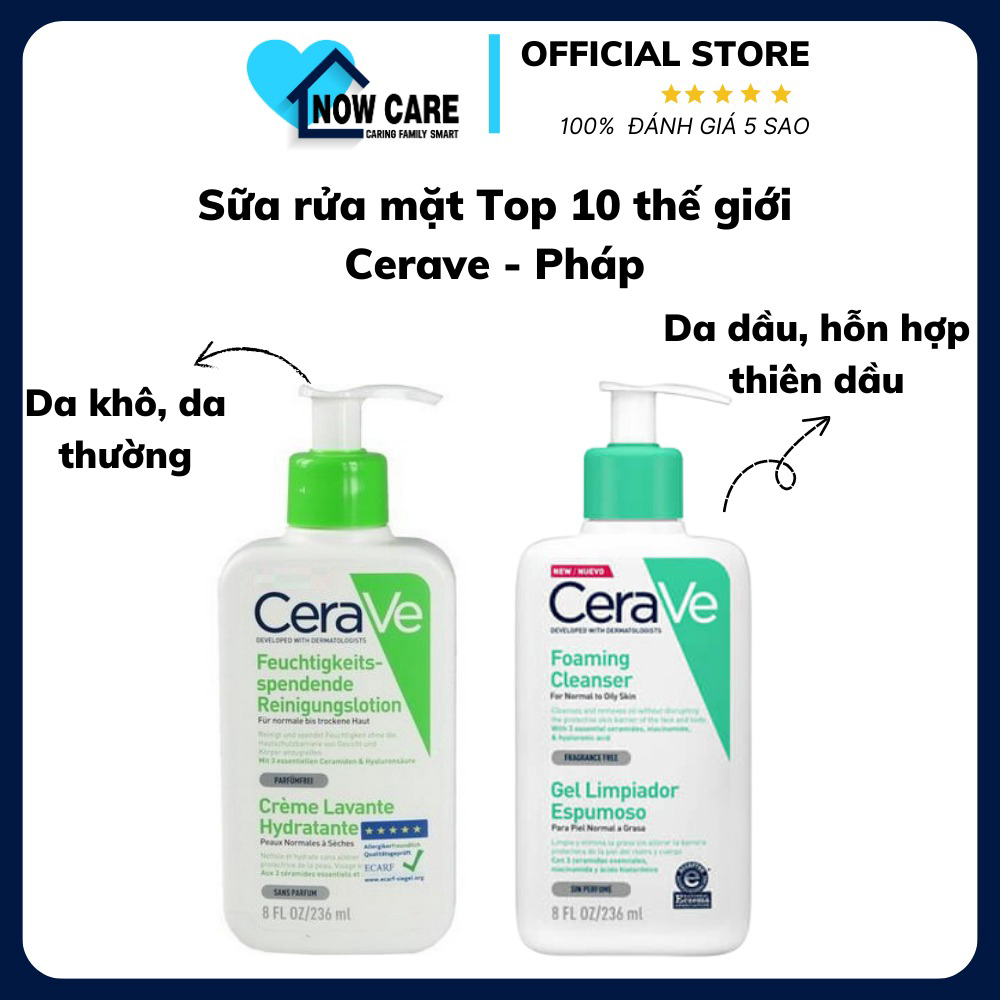 Sữa Rửa Mặt Top 10 Thế Giới Pháp – Cerave