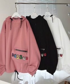 áo Hoodie Nam Nữ Vải Nỉ Desuuu Phối Túi Bụng Có Khoá Kéo Tp09 – Phương Store