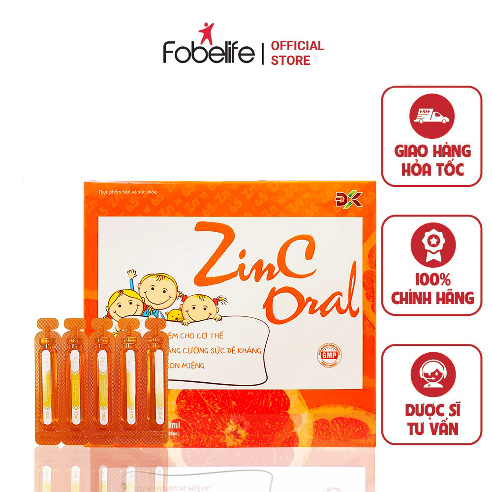 ống Uống Giúp Bổ Sung Kẽm, Tăng Cường đề Kháng, Giúp Trẻ ăn Ngon Miệng Zinc Oral 200ml – Fobelife