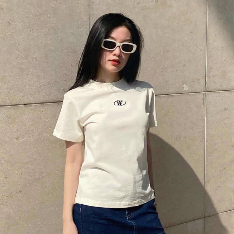 áo Thun Nữ Baby Tee Chữ W Borip Co Giãn ôm Body Cổ Tròn Tay Ngắn Sa91 – Sam Store