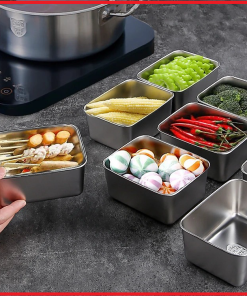 Hộp Inox Kèm Nắp Nhựa Hình Chữ Nhật Loại Nhỏ Ctb285 – Bechip