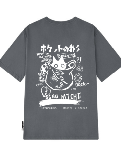 áo Thun Streetwear Form Oversized Mèo Túi Local Brand – Monster X Street