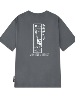 áo Thun Streetwear Form Oversized Nhật Lưng Local Brand – Monster X Street