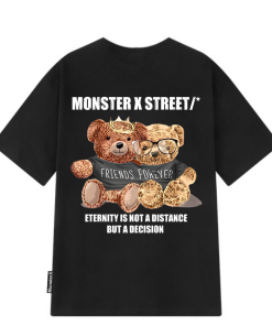 áo Thun Streetwear Form Oversized Bear Friend Local Brand – Monster X Street