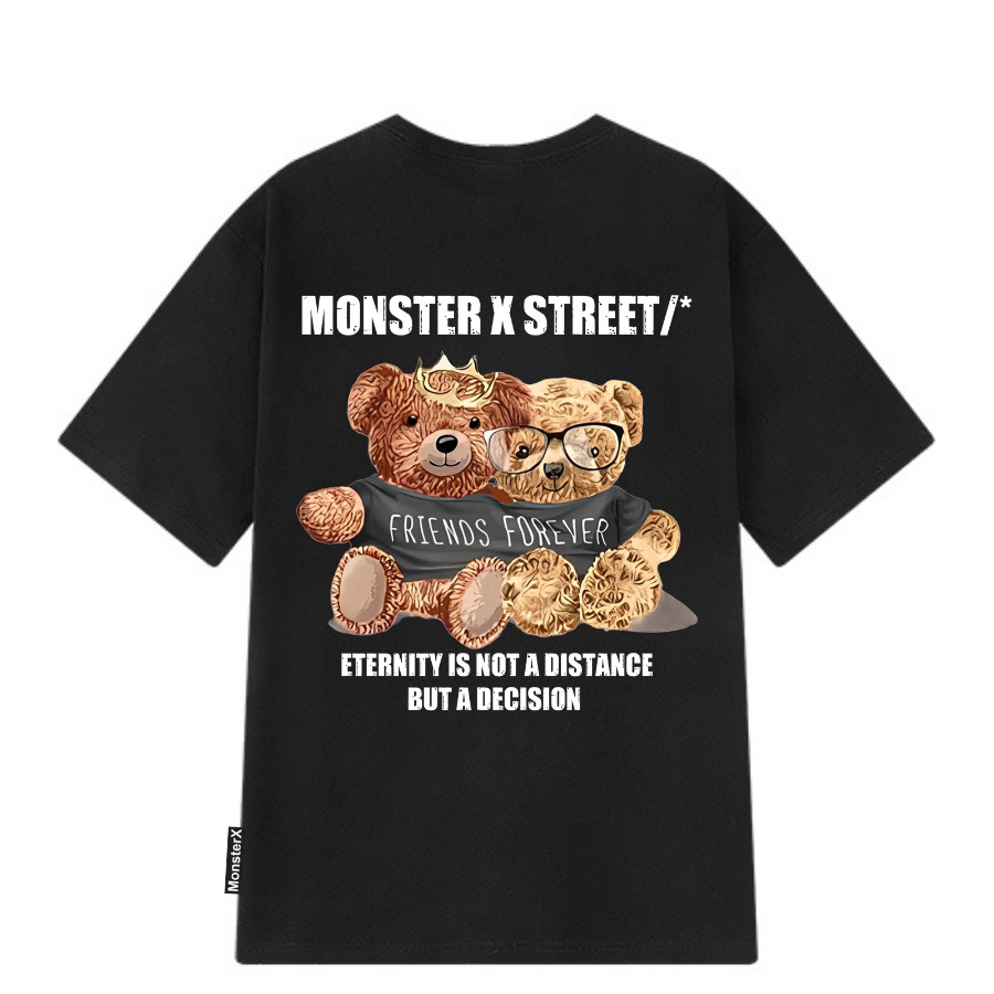 áo Thun Streetwear Form Oversized Bear Friend Local Brand – Monster X Street