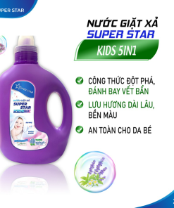 Nước Giặt Xả Kids 5in1 2kg – Super Star