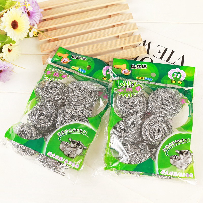 Bộ 6 Miếng Chà Xoong Lưới Thép Mềm – Gdn