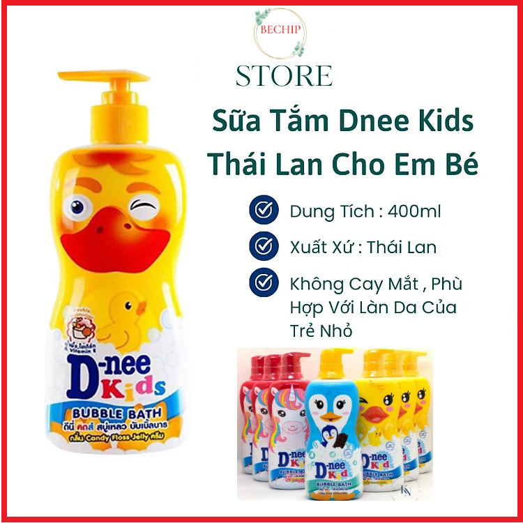 Sữa Tắm Gội Toàn Thân Cho Bé D-nee Kids, Dnee Chuẩn Thái Lan 400ml Ctb290 – Bechip