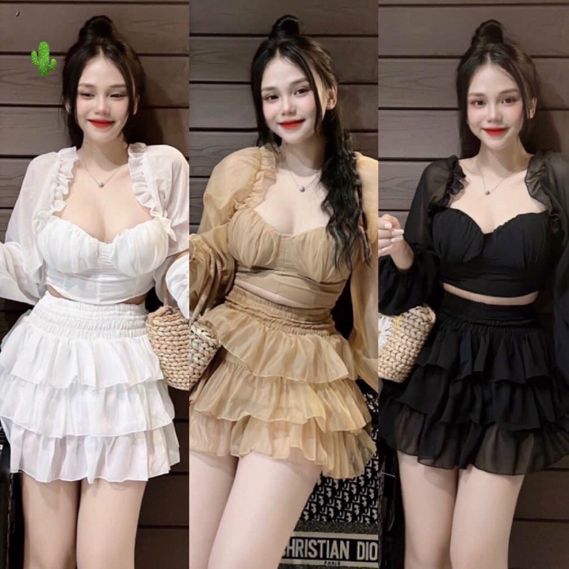 Set đồ Nữ Corset Phối Chân Váy đa Tầng – Ausa House