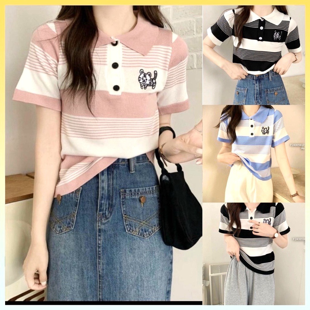 áo Len Cộc Tay Chất Mongtoghi Thêu Hình Hổ Con Dễ Thương Slcxa195 – Chipxinhxk