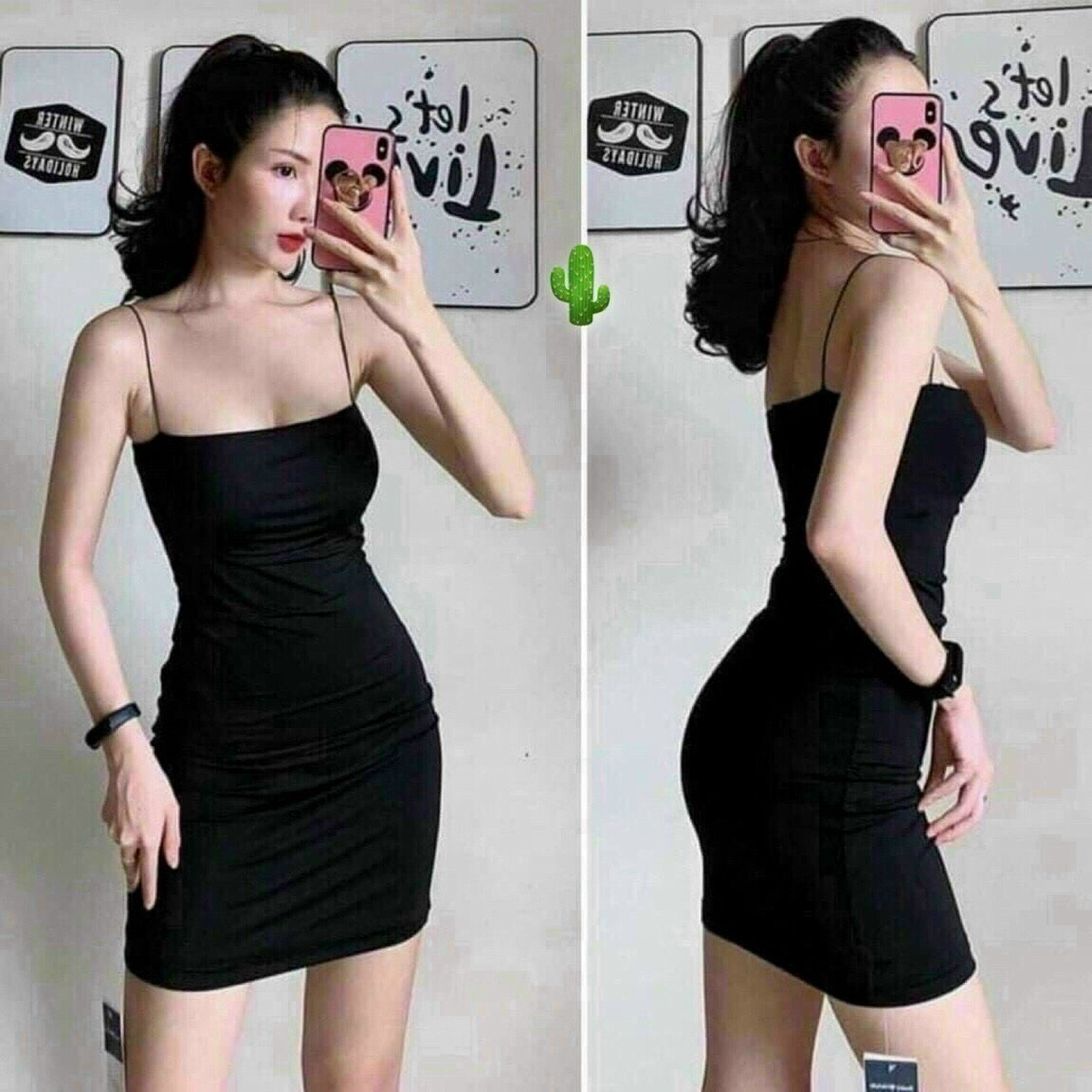 đầm Nữ Body Trơn 2 Dây Sợi Mảnh – Ausa House