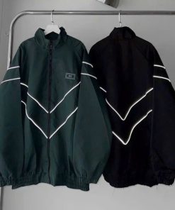 áo Khoác Dù Nam Nữ Thêu Chữ 4lucky Sọc Dạ Quang Form Rộng Thời Trang Sht80 – Minh Hà House