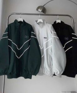 áo Khoác Dù Nam Nữ Thêu Chữ 4lucky Sọc Dạ Quang Form Rộng Thời Trang Sht80 – Minh Hà House