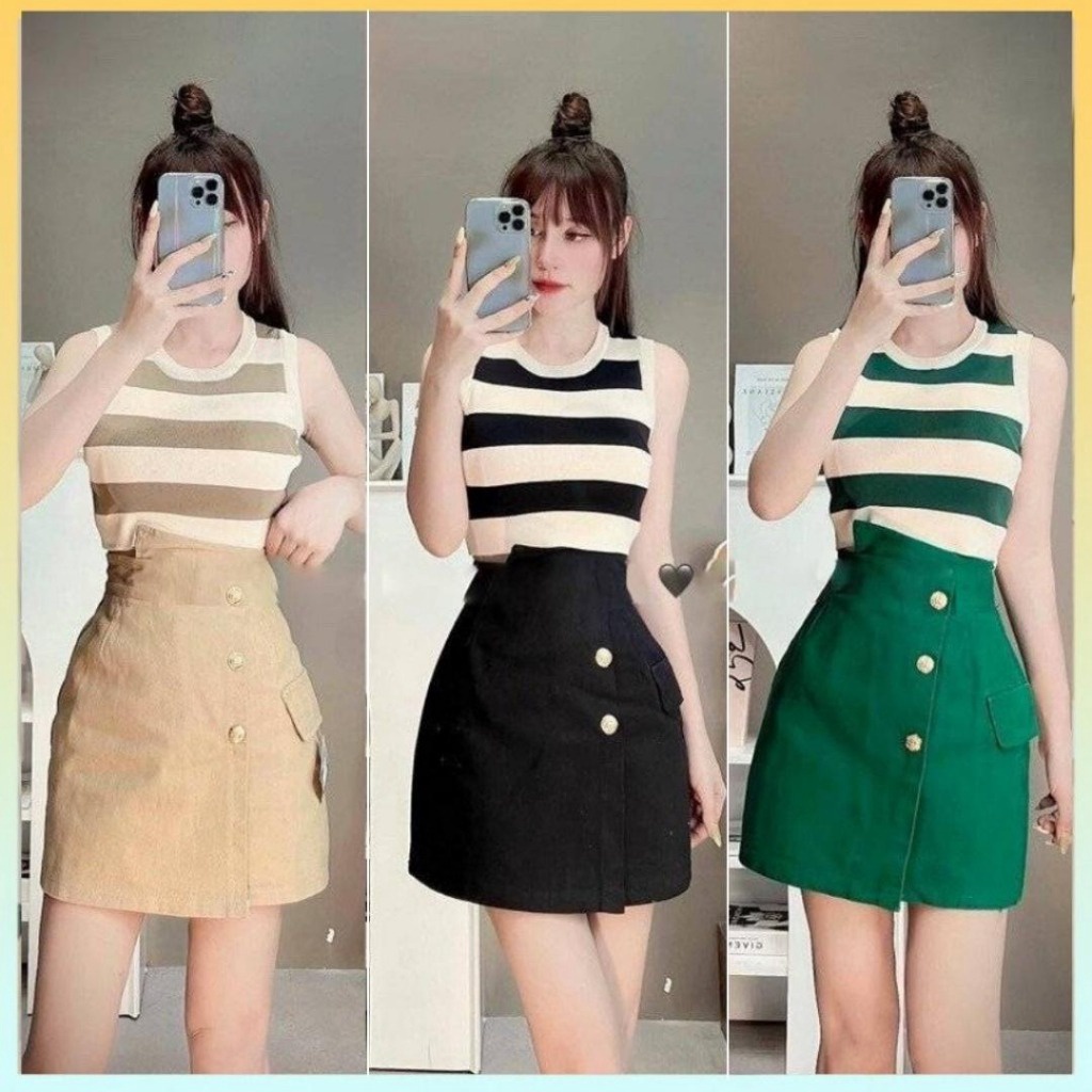 áo Len 3 Lỗ Cổ Tròn Kẻ To Mẫu Mới Slcxa95 – Chipxinhxk