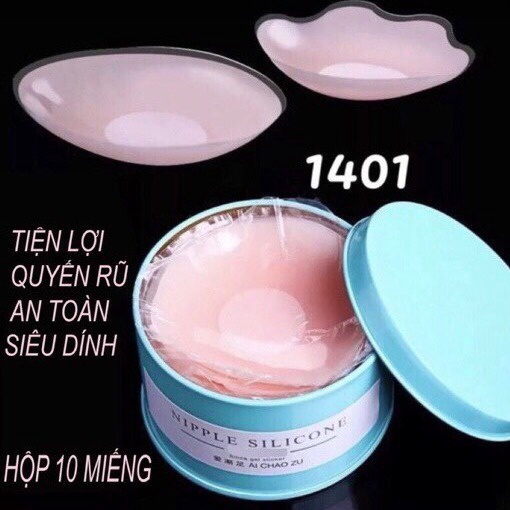 Hộp 10 Miếng Dán Nhũ Hoa Silicon – Hgs