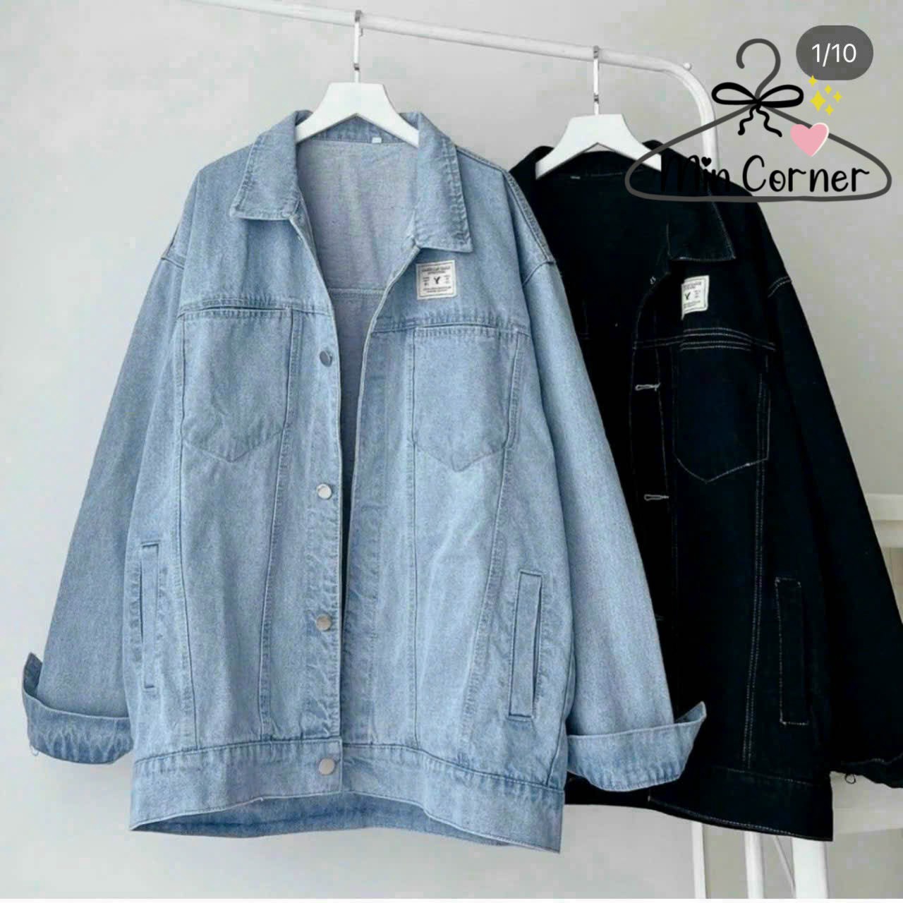 Khoác Jean Logo Unisex Mak39 – Min Corner