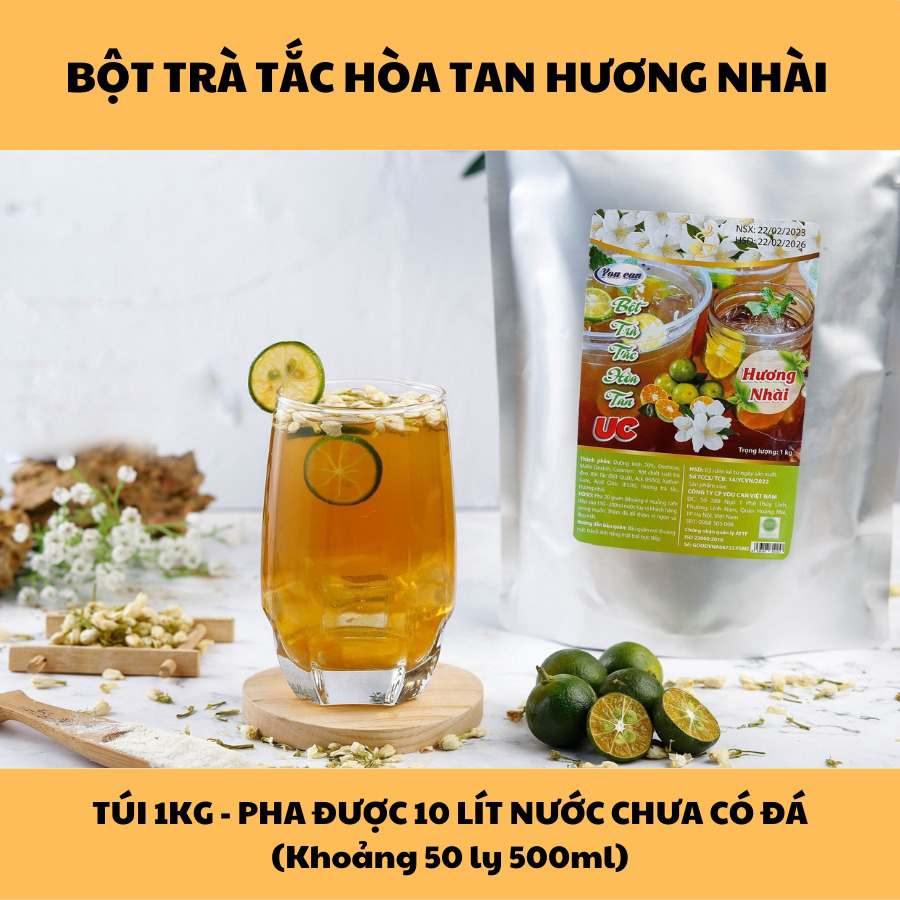 [túi 1kg] Bột Trà Tắc Hòa Tan Tiện Lợi, Giàu Vitamin C, Không Chứa Chất Bảo Quản U009 – Lady’s Passion