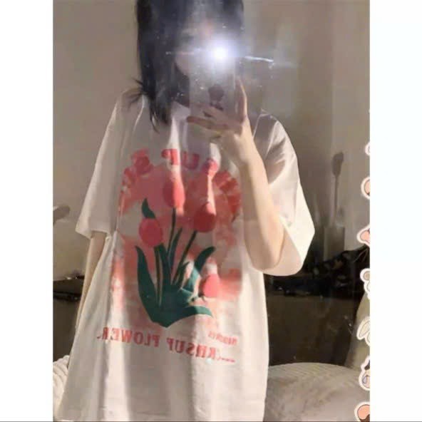 áo Phông Hoa In Nổi Chữ Tulip Crhsup Nam Nữ đều Mang được Chất Liệu áo Bao đẹp Và Dày Dặn Siêu Cute Hot Trend-htm Fashion