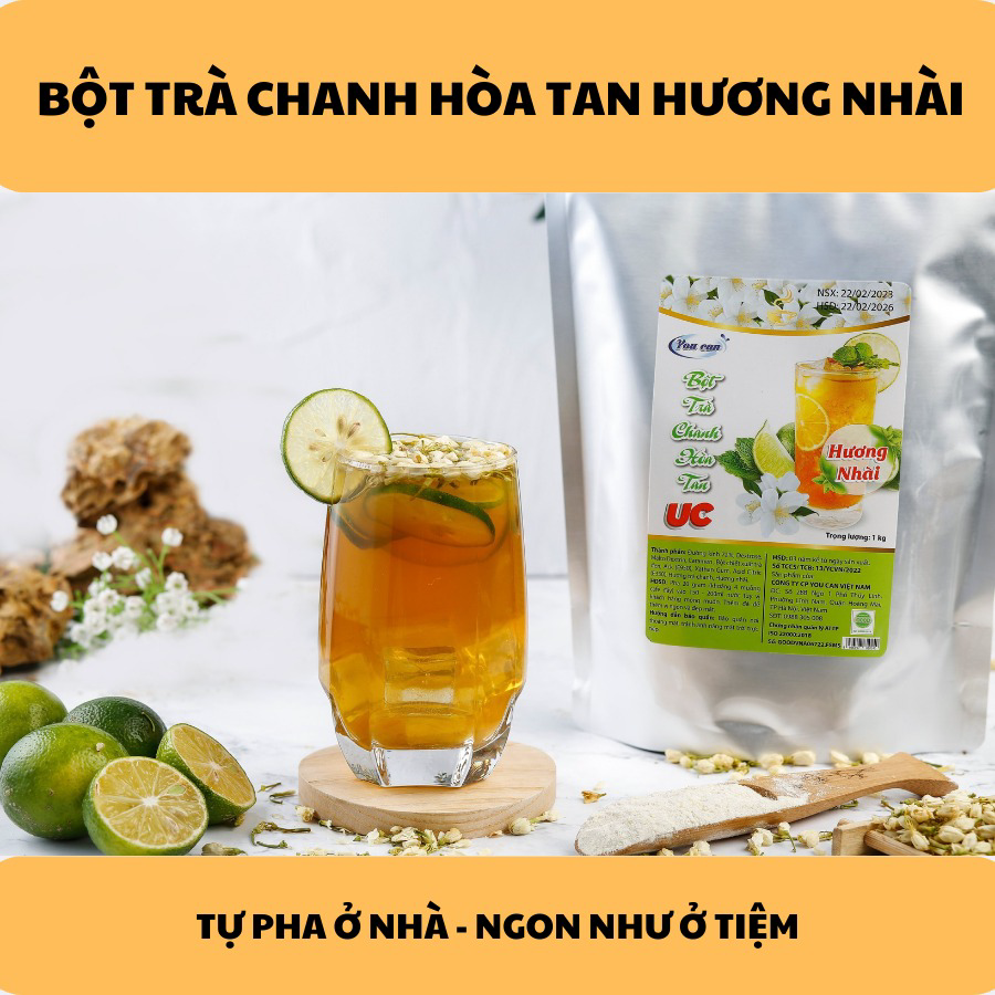 [túi 1kg] Bột Trà Chanh Hòa Tan Tiện Lợi, Giàu Vitamin C, Không Chứa Chất Bảo Quản U005 – Lady’s Passion