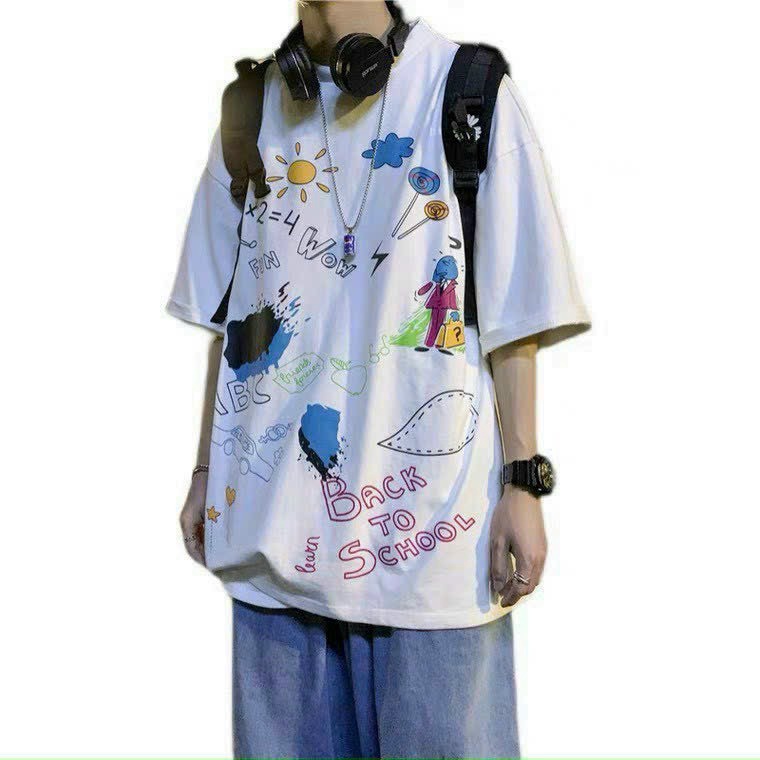 áo Thun Nam Nữ Mặc Siêu Hot Có Cổ Tròn Form Rộng Cực Chất Cotton Mát Mịn Hàng Siêu Cute Hot Trend-htm Fashion