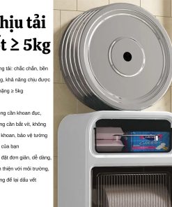 Hộp Giấy Vệ Sinh Dán Tường 2 Ngăn – Gdn