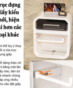 Hộp Giấy Vệ Sinh Dán Tường 2 Ngăn – Gdn