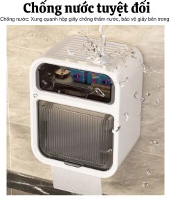 Hộp Giấy Vệ Sinh Dán Tường 2 Ngăn – Gdn