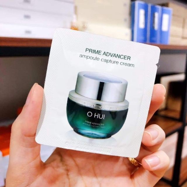 Gói Sample Kem Ohui Dưỡng Trắng Và Căng Bóng Da Ohui Prime Advancer Ampoule Capture Cream 1ml – Ohui