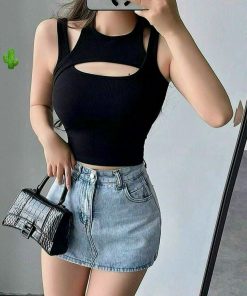 áo Thun Nữ 2 Kiểu Khoét Ngực – Ausa House