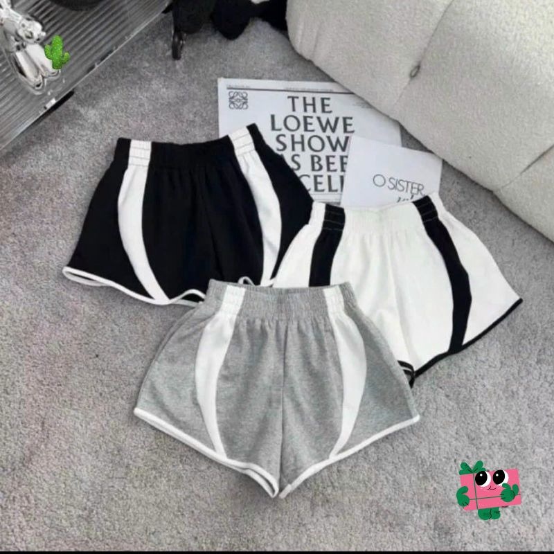Quần Short Nữ Phối Viền Thun Da Cá – Ausa House