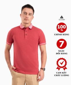 áo Polo Nam Ngắn Tay đỏ Lợt Algplo99 – Aligro