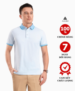 áo Polo Nam Ngắn Tay Xanh Biển Algplo90 – Aligro