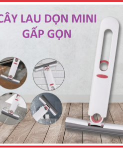 Cây Lau Dọn Mini Gấp Gọn, Cây Lau Tự Vắt Mini Mop đa Năng Gấp Gọn: Lau Bếp, Lau Kính, Bàn Làm Việc,… Ctb311 – Bechip