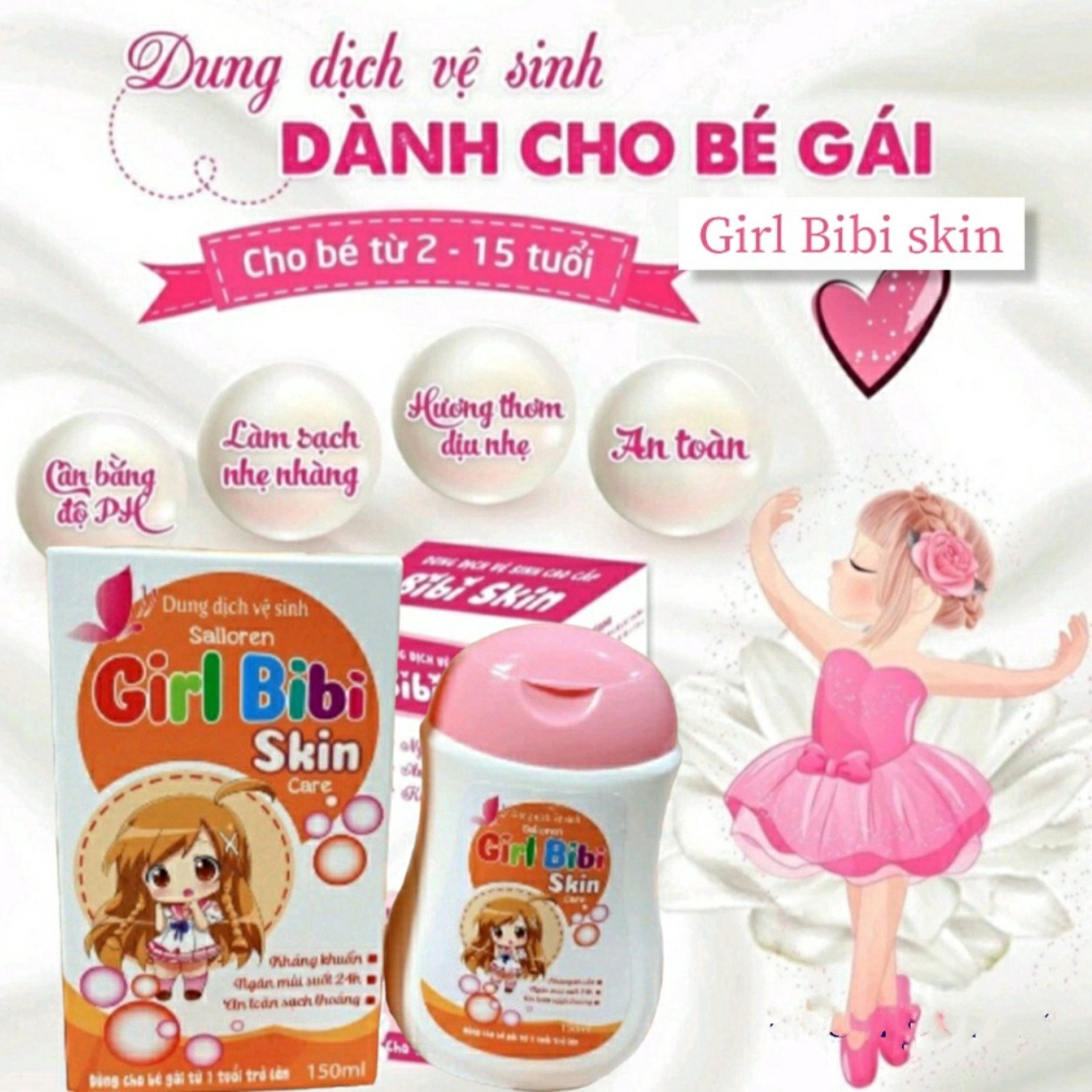 Dung Dich Vệ Sinh Cho Bé Salloren Girl Bibi Skin Care – Shop Mẹ Bống