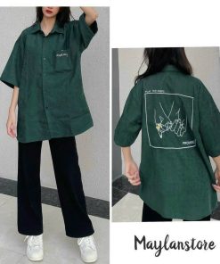 áo Sơ Mi Nam Nữ Chuẩn Chất Form Rộng Phối Dáng Phong Cách Cá Tính Trẻ Trung Năng động Hàng Hot Trend-htm Fashion