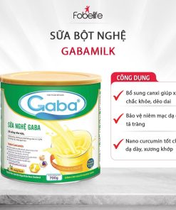 Sữa Nghệ Dễ Uống Gaba Nanocurcumin Tốt Cho Dạ Dày, Tiêu Hóa, Bổ Sung Canxi Xương Chắc Khỏe, Dẻo Dai – Fobelife