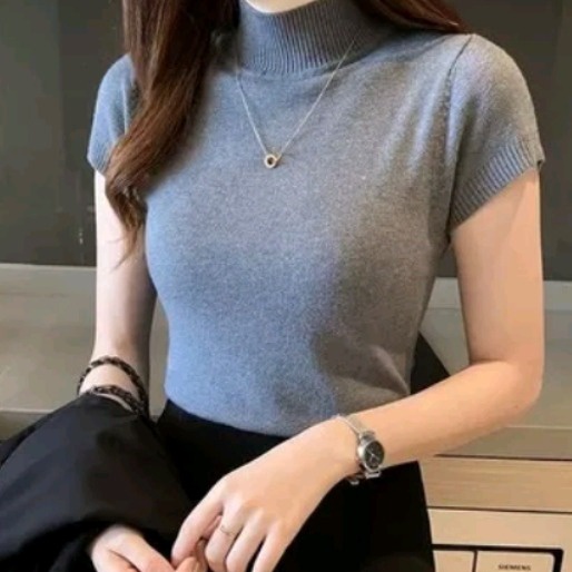 áo Len Nữ Cộc Tay Quảng Châu Màu Trơn Freesize Nhiều Màu – Shop Mẹ Bống