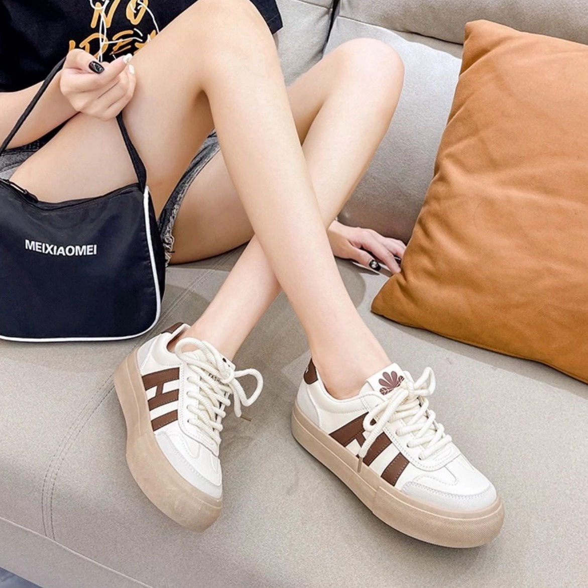 Giày Thể Nữ Sneaker Cao Cấp ,trẻ Trung, Năng động – Haanh