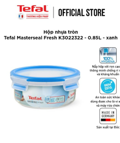 Hộp Nhựa Tròn Tefal Masterseal Fresh K3022322 – 850ml – Xanh – Tefal