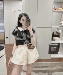 áo Polo Len Cổ Bẻ Kiểu Dáng Sát Nách Thêu Hình Thỏ Phong Cách Trẻ Trung Sldca214 – Diepchi Fashion
