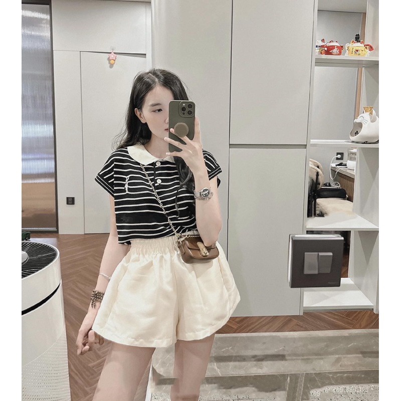 áo Polo Len Cổ Bẻ Kiểu Dáng Sát Nách Thêu Hình Thỏ Phong Cách Trẻ Trung Sldca214 – Diepchi Fashion