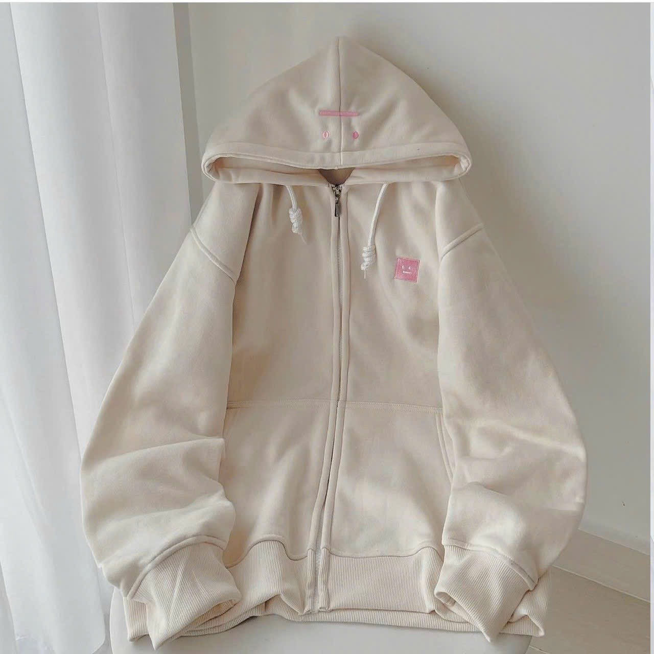 áo Khoác Hoodie Nỉ Nam Nữ Dáng Khóa Kéo Cute Chất Vải Dày Dặn Với Dáng Form Rộng Có Mũ Cá Tính áo đẹp Hàng Hot Trend-htm Fashion