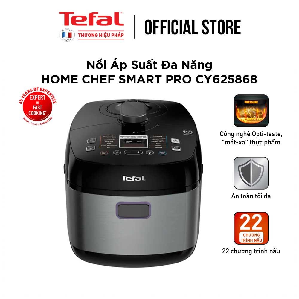 Nồi áp Suất điện Tefal Smart Pro Cy625868 5l 1000w – Tefal