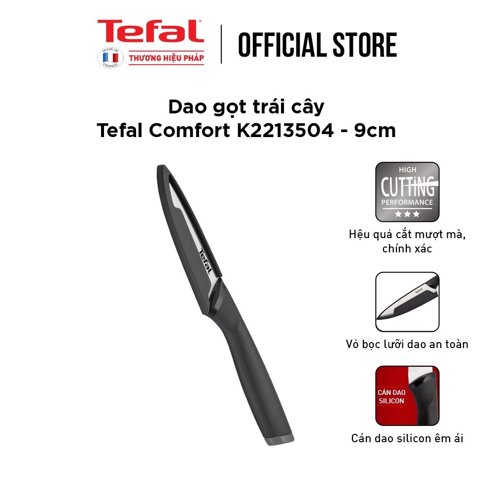 Dao Gọt Trái Cây Tefal Comfort K2213504 9cm – Tefal