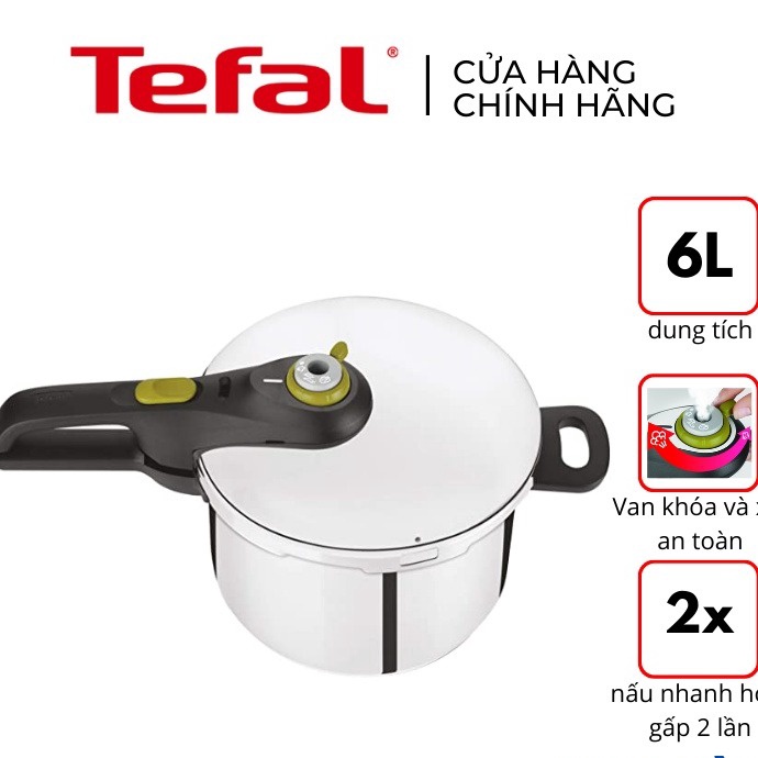 Nồi áp Suất Cơ Inox Tefal Secure 5 Neo 6l P2530737 – Tefal
