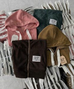 áo Khoác Nữ Phối Kiểu Dáng Lửng Form Rộng Với Chất Vải Nhung Có 2 Lớp Bao Dày Dặn Mang Cá Tính áo đẹp Hàng Hot Trend-htm Fashion