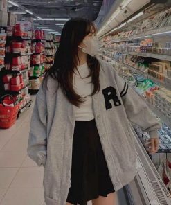 áo Khoác Nỉ Nam Nữ Cardigan Chữ Rrrrrr