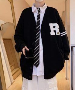 áo Khoác Nỉ Nam Nữ Cardigan Chữ Rrrrrr
