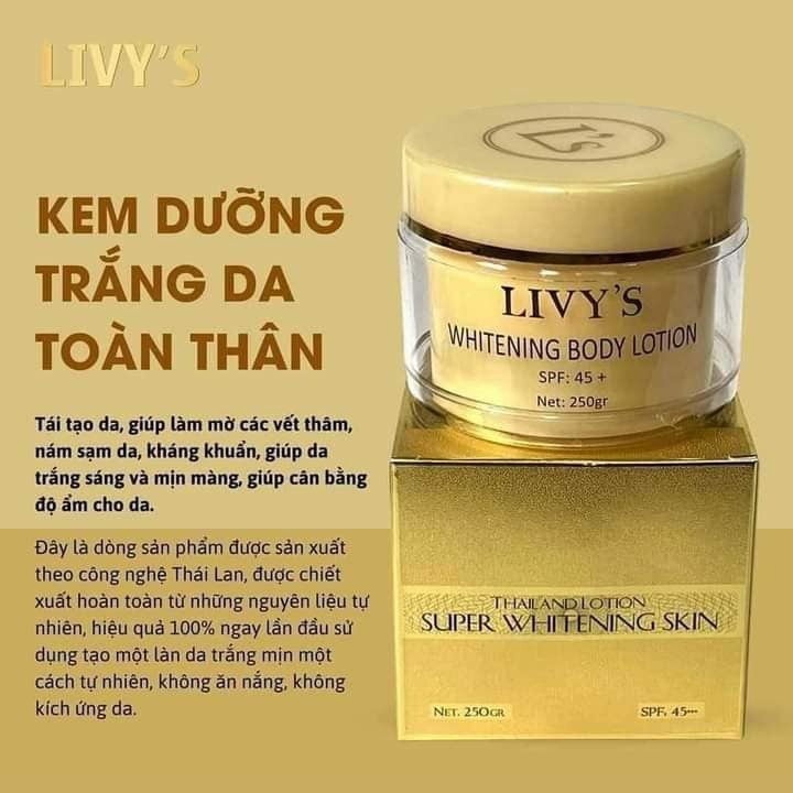 Kem Body Livi’s Sản Phẩm Nhập Khẩu Từ Thái Lan 250g Kt1-gdn